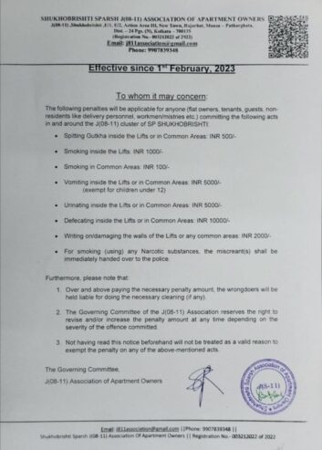 Penalty List for Shapoorji