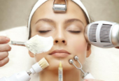 Face lifting anti-ageing facial