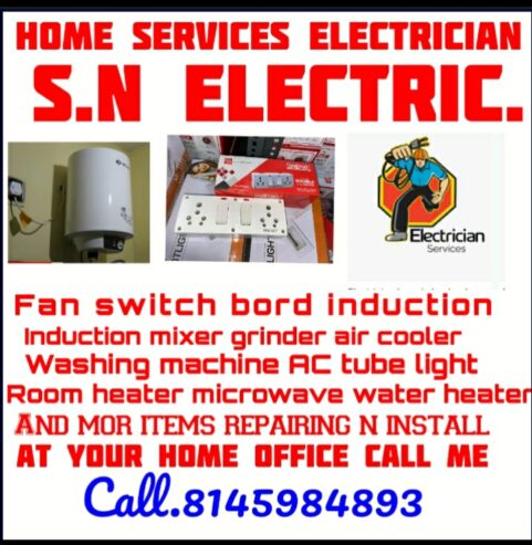 Home services electrician and repairing